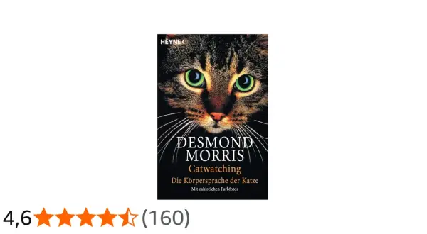 Buchcover "Catwatching" von Desmond Morris, das die Körpersprache von Katzen erklärt. Hilft, das Katzen verhalten deuten zu lernen.